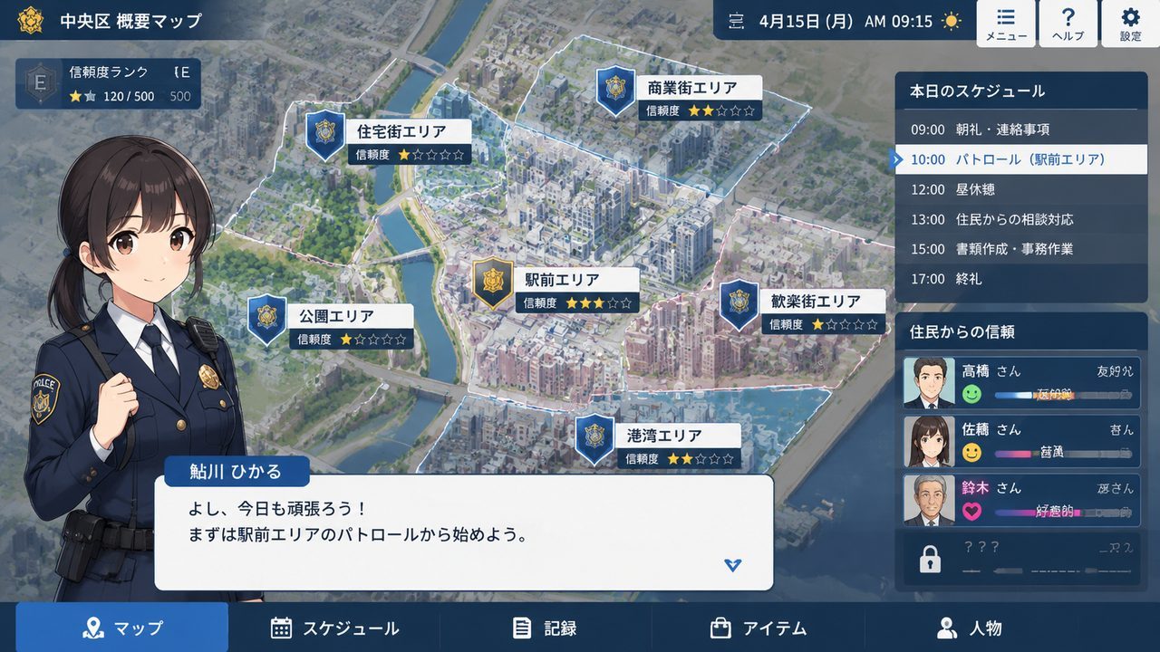 极道无赖EX 女警鮎川光 探索场景 画面 3